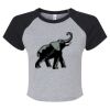 Women's Micro Rib Raglan Baby Tee Thumbnail