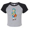 Women's Micro Rib Raglan Baby Tee Thumbnail