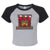 Women's Micro Rib Raglan Baby Tee Thumbnail