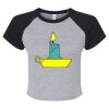 Women's Micro Rib Raglan Baby Tee Thumbnail