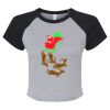 Women's Micro Rib Raglan Baby Tee Thumbnail