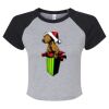 Women's Micro Rib Raglan Baby Tee Thumbnail