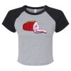 Women's Micro Rib Raglan Baby Tee Thumbnail
