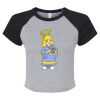 Women's Micro Rib Raglan Baby Tee Thumbnail