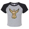 Women's Micro Rib Raglan Baby Tee Thumbnail