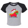 Women's Micro Rib Raglan Baby Tee Thumbnail