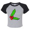 Women's Micro Rib Raglan Baby Tee Thumbnail