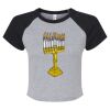 Women's Micro Rib Raglan Baby Tee Thumbnail