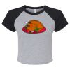 Women's Micro Rib Raglan Baby Tee Thumbnail