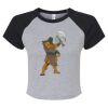 Women's Micro Rib Raglan Baby Tee Thumbnail