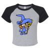 Women's Micro Rib Raglan Baby Tee Thumbnail