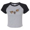 Women's Micro Rib Raglan Baby Tee Thumbnail