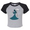 Women's Micro Rib Raglan Baby Tee Thumbnail