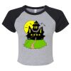 Women's Micro Rib Raglan Baby Tee Thumbnail