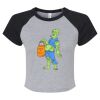 Women's Micro Rib Raglan Baby Tee Thumbnail