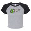 Women's Micro Rib Raglan Baby Tee Thumbnail