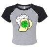 Women's Micro Rib Raglan Baby Tee Thumbnail