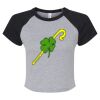Women's Micro Rib Raglan Baby Tee Thumbnail