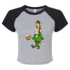 Women's Micro Rib Raglan Baby Tee Thumbnail