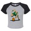 Women's Micro Rib Raglan Baby Tee Thumbnail