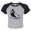 Women's Micro Rib Raglan Baby Tee Thumbnail