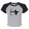 Women's Micro Rib Raglan Baby Tee Thumbnail